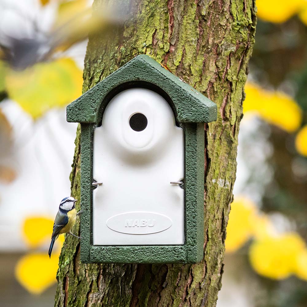 NABU Holzbeton-Nistkasten 28mm | Vogelhaus Holzbeton | NABU